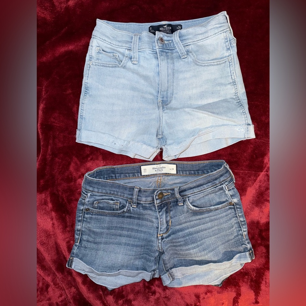 Hollister & Abercrombie & Fitch Jean shorts Size 24 or 0